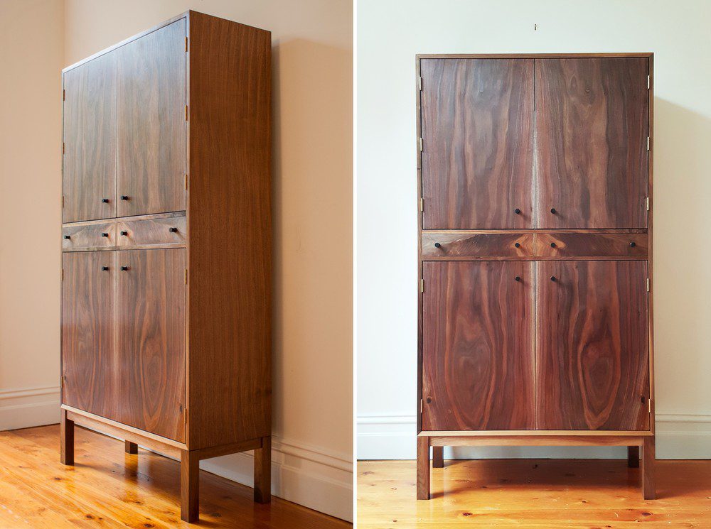 American Walnut Bar Cabinet