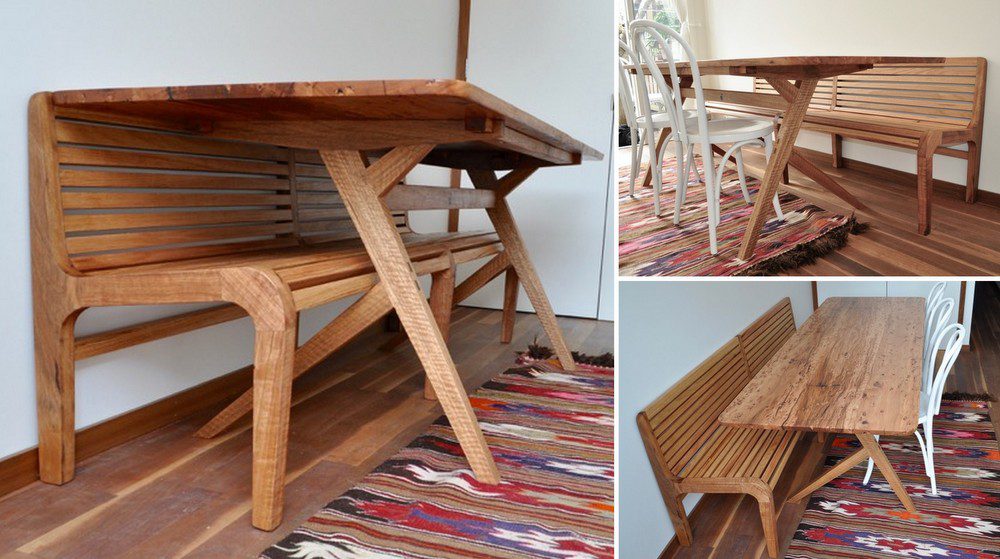 Wilder Coyle Narrow Table & Tram Bench