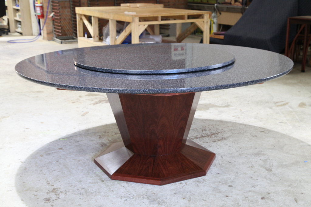 Chinese Dining Table Granite & Jarrah