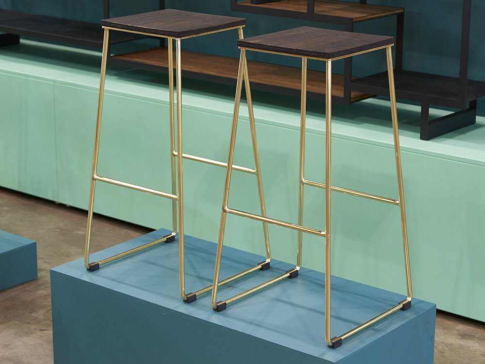 Handkrafted LUI Brass Stools DENFAIR